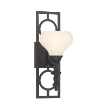 Savoy House 9-1607-1-89 - Allston 1-Light Wall Sconce in Matte Black