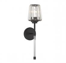 Savoy House 9-6001-1-89 - Garnet 1-Light Wall Sconce in Matte Black