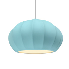 Justice Design Group CER-6605-RFPL-ABRS-WTCD - Oval Fluted 1-Light Pendant
