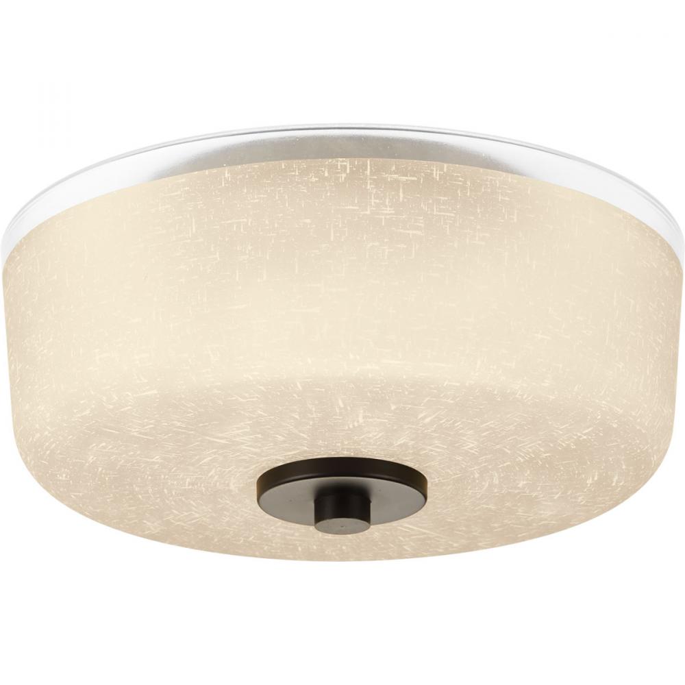 Alexa Collection Two-Light 12-1/4" Flush Mount