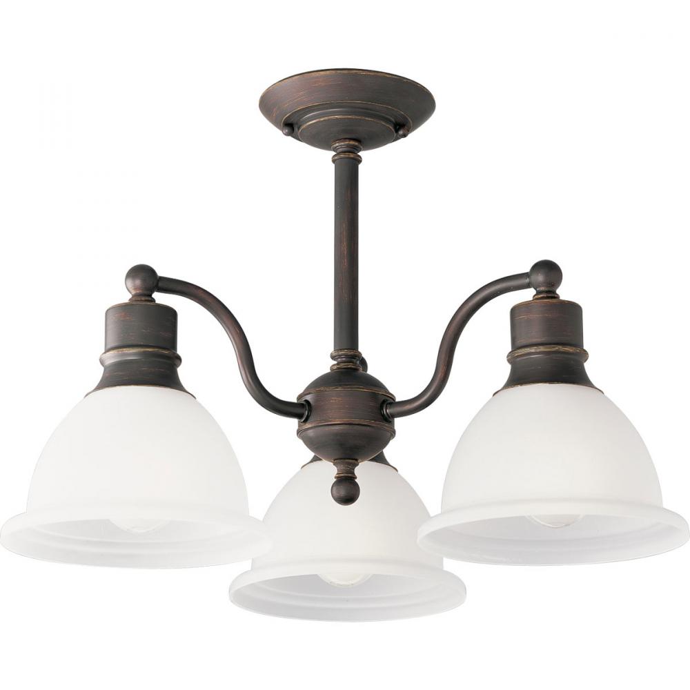 Madison Collection Three-Light 20-3/4" Close-to-Ceiling