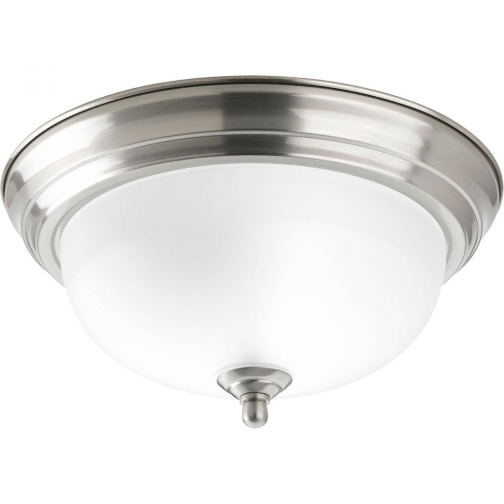 One-Light Dome Glass 11-3/8" Close-to-Ceiling