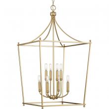 Progress P500371-109 - Parkhurst Collection Eight-Light New Traditional Brushed Bronze Chandelier Foyer Light