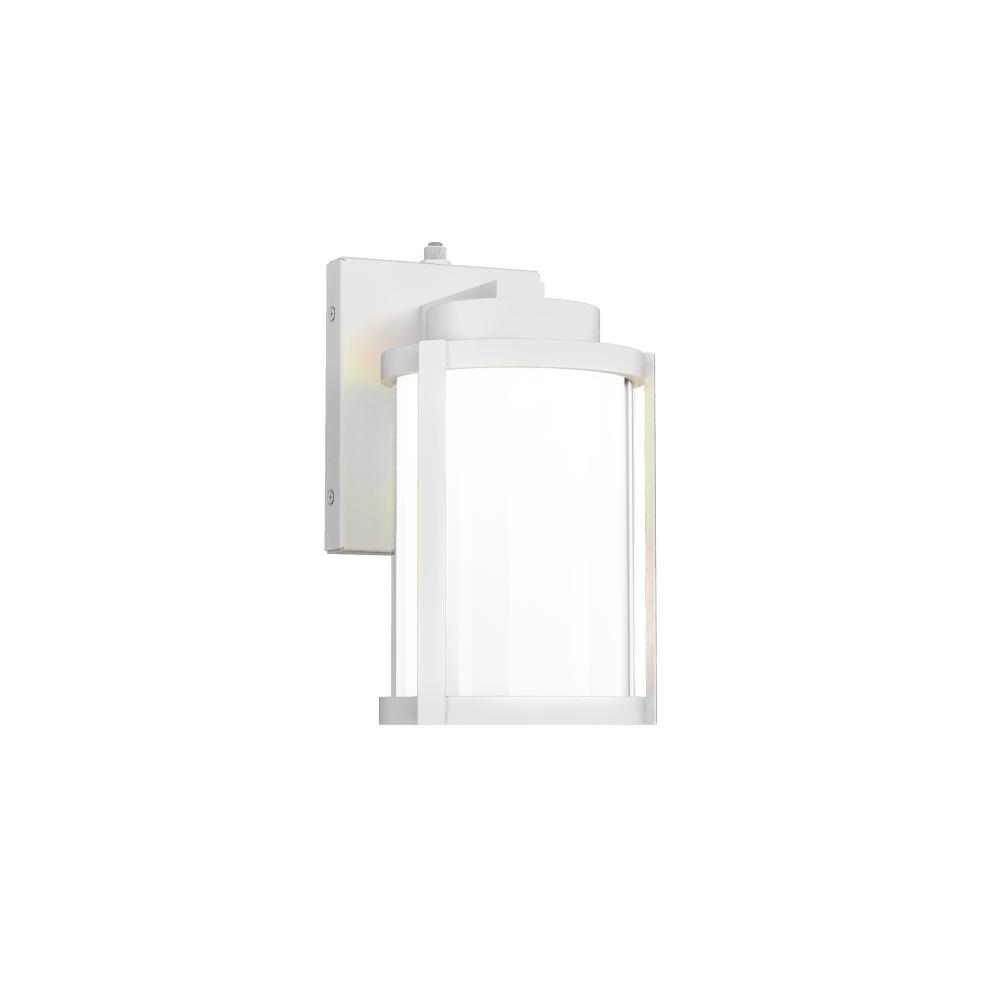 Lantern 10" LED WALL SCONCE 5CCT WT