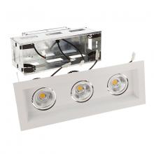 WAC US MT-3LD311R-F927-WT - Mini Multiple LED Three Light Remodel Housing with Trim and Light Engine