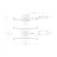 WAC US R3BRA-SCS-WT - Ocular 3.0 5CCT Round Adjustable Trim and Remodel Housing with New Construction Frame-In Kit and D