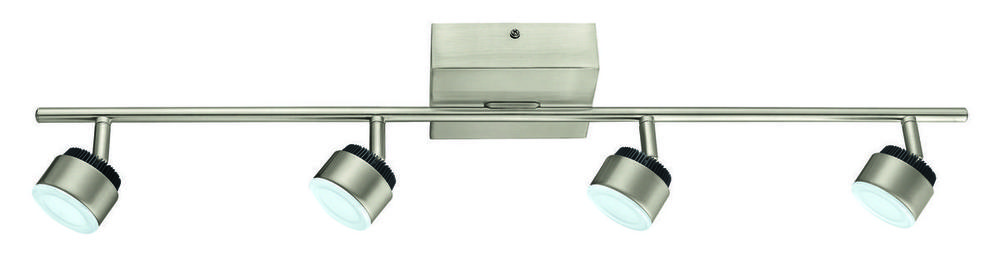 4x6W LED Track Light w/ Matte Nickel Finish