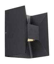 Eglo 200884A - 2x2.5 LED Outdoor Wall Light w/ Matte Black Finish