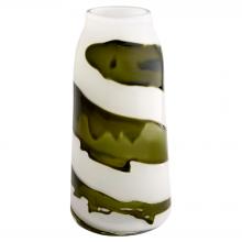 Cyan Designs 12087 - Denali Vase | Iridescent White | Green | Large