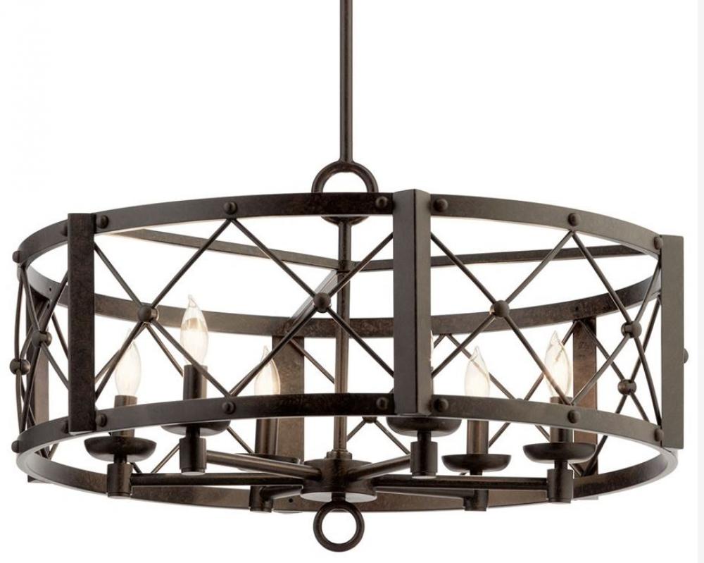 Arborwood 26" 6-Light Pendant in Aged Bronze