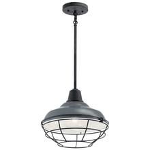 Kichler 49992GG - Pier™ 1 Light 12" Convertible Pendant Gloss Grey