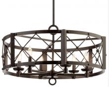 Kichler 83982 - Arborwood 26" 6-Light Pendant in Aged Bronze