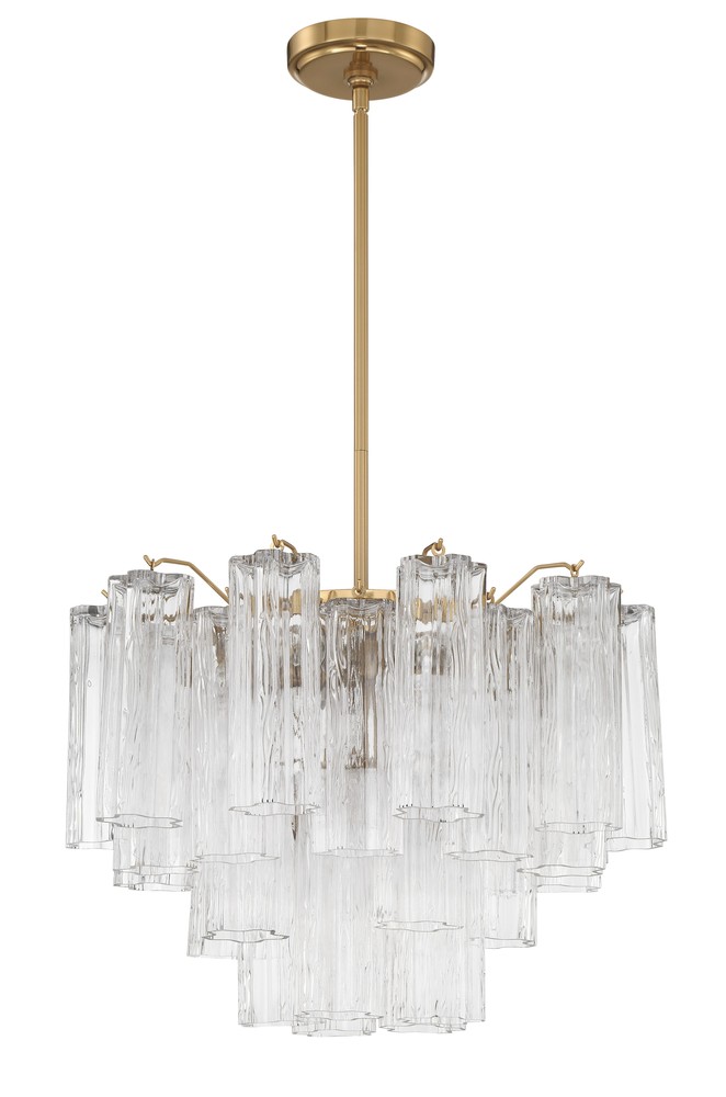 Addis 6 Light Aged Brass Chandelier