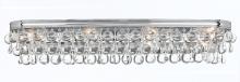 Crystorama 134-CH - Calypso 8 Light Crystal Teardrop Polished Chrome Bathroom Vanity