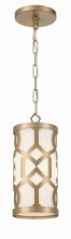 Crystorama 2260-AG - Libby Langdon Jennings 1 Light Aged Brass Mini Pendant