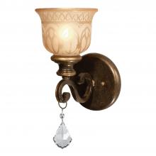 Crystorama 7501-BU-CL-MWP - Norwalk 1 Light Clear Crystal Bronze Umber Sconce