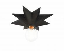 Crystorama 9230-BK - Astro 12'' Black Flush Mount