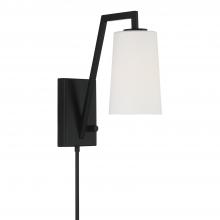 Crystorama AVO-B4201-MK - Avon 5'' Matte Black Task Sconce