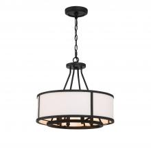 Crystorama BRY-8004-BF - Bryant 4 Light Black Forged Chandelier