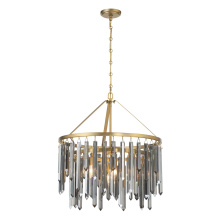 Crystorama GEM-7004-MG-SS - Gemma 24'' Modern Gold Chandelier