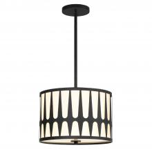 Crystorama ROY-803-BK - Royston 3 Light Black Mini Chandelier