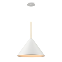 DVI DVP46120MW+BR - LILY 16" 1 LT PENDANT