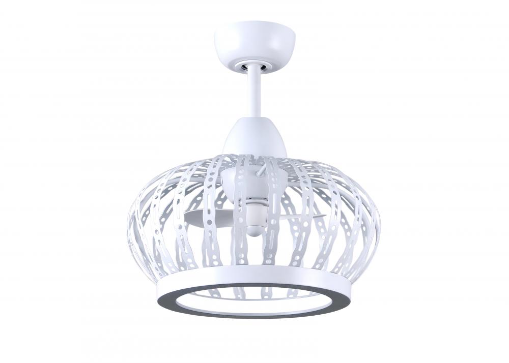 Dana ceiling fan pendant in Matte White finish.