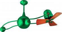 Matthews Fan Company B2K-GREEN-WD - Brisa 2000 - Rotational Ceiling Fan - Esmerelda Finish - Wood Blades