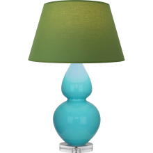 Robert Abbey A741G - Egg Blue Double Gourd Table Lamp