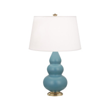 Robert Abbey MOB30 - Matte Steel Blue Small Triple Gourd Accent Lamp