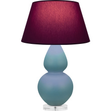 Robert Abbey MOB62P - Matte Steel Blue Double Gourd Table Lamp