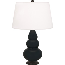 Robert Abbey MOS31 - Matte Obsidian Small Triple Gourd Accent Lamp