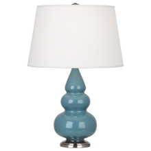 Robert Abbey OB32X - Steel Blue Small Triple Gourd Accent Lamp