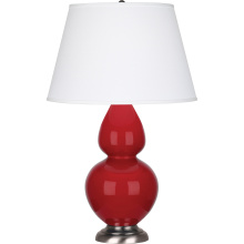 Robert Abbey RR22X - Ruby Red Double Gourd Table Lamp