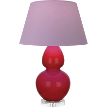 Robert Abbey RR23L - Ruby Red Double Gourd Table Lamp