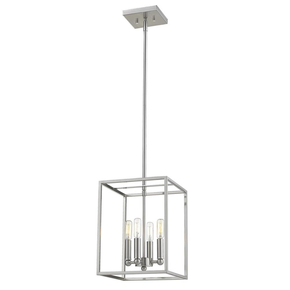 Cobar 4-Light Satin Nickel Pendant