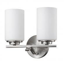 Acclaim Lighting IN41336SN - Poydras Indoor 2-Light Bath W/Glass Shades In Satin Nickel