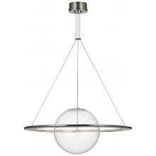 Visual Comfort & Co. Signature Collection BBL 5167PWT-CG - Cosmos 28" Ring and Orb Chandelier