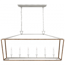 Visual Comfort & Co. Signature Collection CHC 5766PN/NRT - Darlana Large Rattan Wrapped Linear Lantern