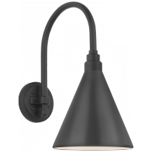 Visual Comfort & Co. Signature Collection TOB 2814MBK/S10-MBK - Academy 11" Arched Mack Barn Light