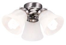 Wind River KG400N - 3-Light Nickel White Glass LED