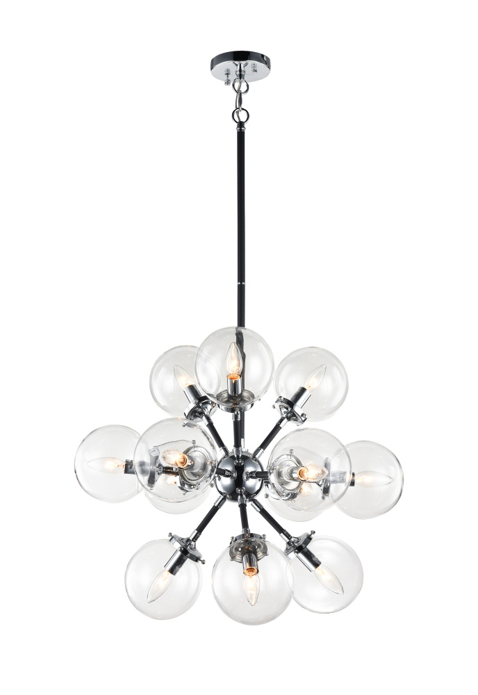 Soleil Chrome Chandelier