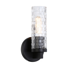 Matteo Lighting W32101BK - WEAVER Wall Sconce