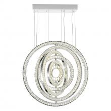 CWI Lighting 1046P37-6-601 - Celina Integrated LED 37in Round Chrome Chandelier