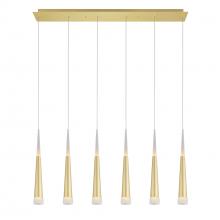 CWI Lighting 1103P40-6-602 - Andes Integrated LED Satin Gold Pool Table Light
