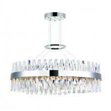 CWI Lighting 1220P40-601-O - Glace Integrated LED 40in Round Chrome Chandelier