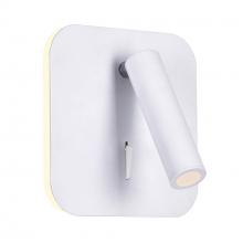 CWI Lighting 1242W6-103 - Private I Integrated LED Adjustable Square Matte White Wall Sconce