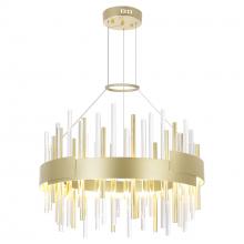 CWI Lighting 1245P20-602 - Millipede Integrated LED 20in Satin Gold Chandelier