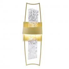 CWI Lighting 1246W5-602 - Guadiana Integrated LED 5in Satin Gold Wall Light with Handcrafted Glass