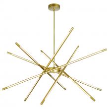 CWI Lighting 1375P43-6-602 - Oskil Integrated LED 43in Satin Gold Chandelier